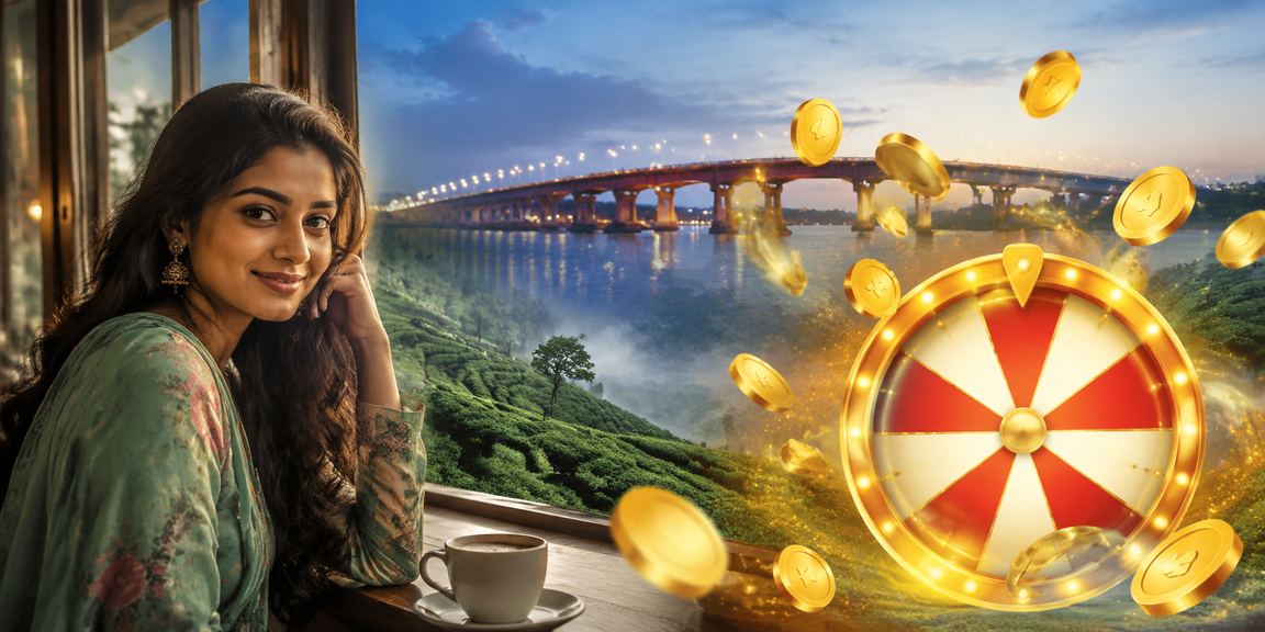 ময়মনসিংহের চা বাগানে রুলেট গেম খেলার দৃশ্য